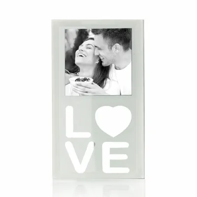 Immagine prodotto di Ritzenhoff & Breker Bilderrahmen Love, Fotorahmen, Weiß, 12x7 cm, 682601