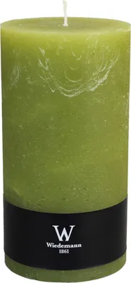 Produktbild von INNA-Glas Stumpenkerze AURORA, grün, 19 cm, Ø10 cm, 155h - Germany - Votivkerze