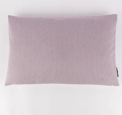 Produktbild von Kissenhülle Dobby Streifen lila beige div. Größen von SCHÖNER LEBEN. Größe 40x60cm (HxB) 40x60cm (HxB) Größe