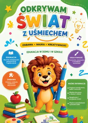 Immagine prodotto di "Esploro il mondo con un sorriso" - Ewelina Chmielińska - libro educativo per bambini, 56 pagine