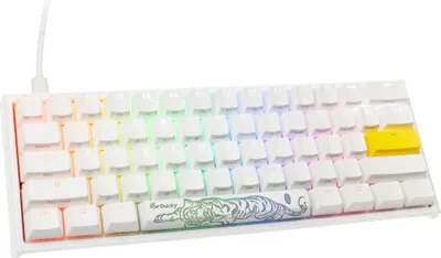 Obrázok produktu pre Ducky 4711394389096 Herná klávesnica Ducky One 2 Pro Mini White Edition, RGB LED - Cherry Blue (USA)