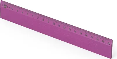 Obrázek produktu pro Metrie | Scholar-20VI Dřevěné pravítko fialové | 20 cm