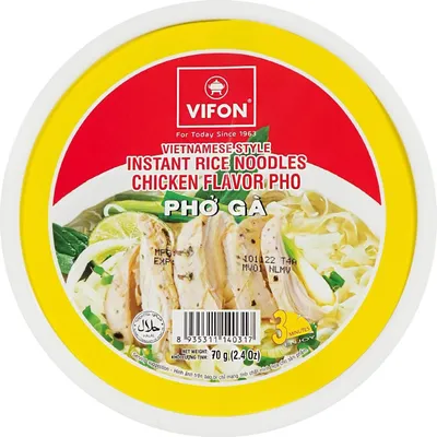 Immagine prodotto di Vifon Pho Ga - Spaghetti di riso istantanei al gusto di pollo 70 g (confezione)