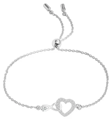 Produktbild von Bibei Damen-Armband mit Infinity-Herz und Zirkonia in 925er Sterlingsilber BIPU020
