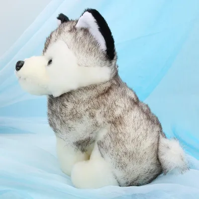 Produktbild von Kinder Kind süße Huskie Plüsch Puppe Hund Tier Spielzeug Geburtstagsgeschenk Dekoration28cm