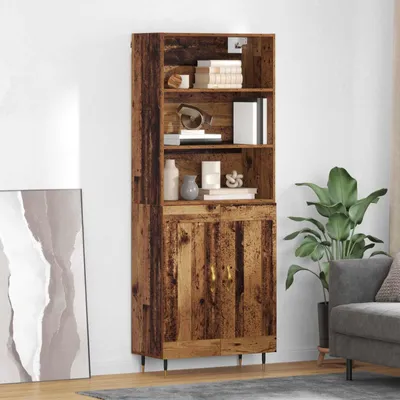 Produktbild von vidaXL Highboard Altholz 69,5 x 34 x 180 cm Holzwerkstoff