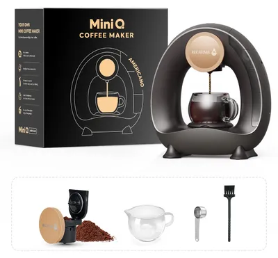 Kaffeemaschine für gemahlenen Kaffee, 240 ml, schwarz, kompakt