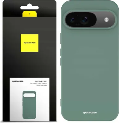 Zdjęcie produktu dla Silikonowe etui SPACECASE Silicone Case do Google Pixel 9/9 Pro Zielony