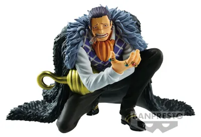 Immagine prodotto di Banpresto, Collezione Battle Record di One Piece, statuetta di Crocodile, 8 cm