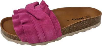 Immagine prodotto di Muli biologici da donna Verbenas con plantare profondo rosa, Colore:rosso, Taglia UE:38