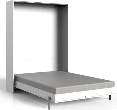 Produktbild von Schrankbett weiß 120x200 cm Jugendbett Gästebett Klappbett JOKSI-43, B/H/T 132/213/43 cm