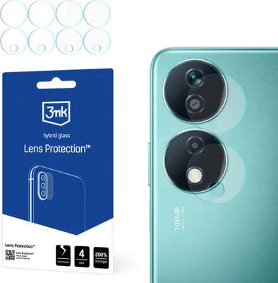 Produktbild von 3mk Hybridglas Lens Protection für Honor X7B Kamera Objektiv Kameralinse 0,16mm 6H (4 Stück)