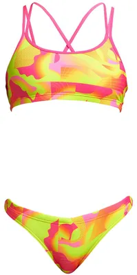 Funkita Bikini Set Mädchen Pinged Pink chlorbeständig