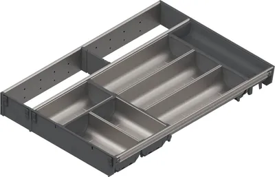 Produktbild von Blum Orga-Line Besteckeinsatz Facheinteilung Set ZSI.XXXKI4, NL 550mm, grau