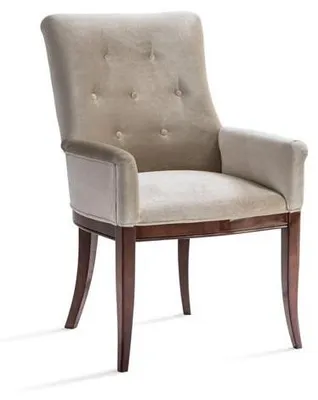 Obrázek produktu pro Eleganter Sessel mit Armlehnen und klassischer Knopfheftung in Beige