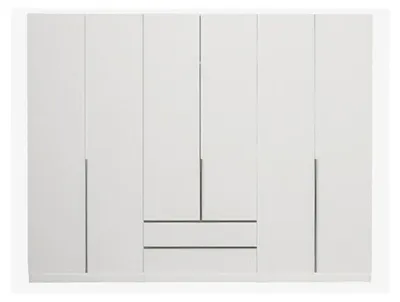 Productafbeelding van Kledingkast, slaapkamer, modern meubilair, wit, hout, luxe design