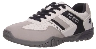 Produktbild von Dockers Schnürhalbschuhe bequem in weiss/weiss kombi, Gr. 42
