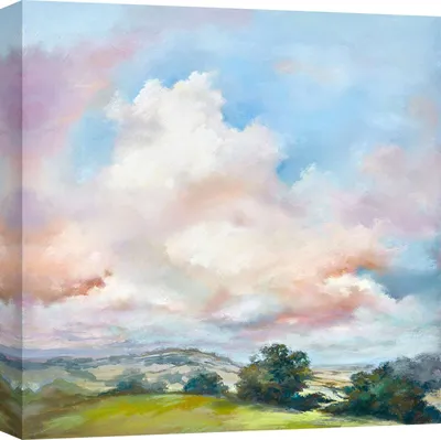 Produktbild von Landschaft Leinwandbild - Nel Whatmore – Wolken über der Landschaft - 40x40 cm
