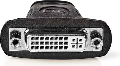 Produktbild von Nedis HDMI -Adapter - HDMI Stecker - DVI-D 24+1-Pin Buchse - Vergoldet - Gerade - ABS - Schwarz - 1 Stück - Box