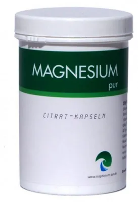 Produktbild von Magnesium Pur 250 Kapseln, Magnesiumcitrat Citrat Vegan