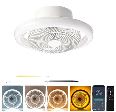Produktbild von Deckenventilator, LED-Lichter, Smarte Steuerung, Oszillierende Ventilatorlampe