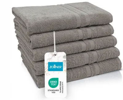 Produktbild von 5er Set Duschtücher, 70x140 cm, fango, 100% Baumwolle