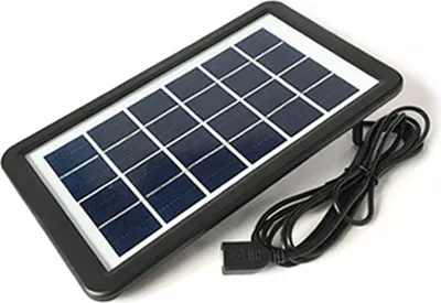 Obrázok produktu pre 3.8 W 6 V solárny panel, polykryštalický, bezpečný, vysoko účinný, prenosný solárny nabíjací panel pre telefóny