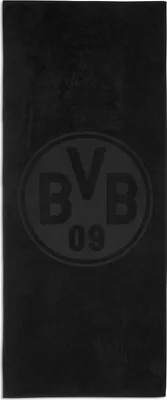 Produktbild von Borussia Dortmund BVB Badetuch schwarz 70 x 180 cm
