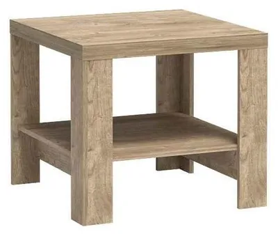 Produktbild von Masseno Couchtisch YASUO 65 cm Kaffetisch für Wohnzimmer Sofatisch Wohnzimmertisch Eichefarben