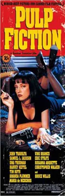 Produktbild von Pulp Fiction - Türposter - Cover + 1 Packung tesa Powerstrips® - Inhalt 20 Stück