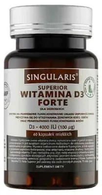 Produktbild von Singularis Superior Vitamin D3 Forte 4000IU 60 Weichkapseln