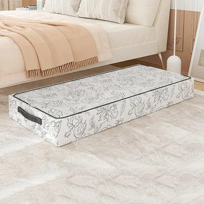 Zdjęcie produktu dla Skrzynia pod łóżko 60 x 40 x 20 cm, składana, z PVC, duża