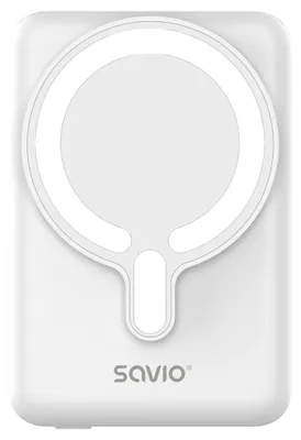Obrázok produktu pre Savio BA-13, 10000 mAh, Bezdrôtové nabíjanie, 20 W, Biela