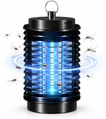 Produktbild von Mückenlampe elektrisch – Insektenvernichter mit UV-Licht – Fliegenfalle & Mückenfalle für effektiven Moskitoschutz (Rund)