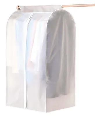 Image de Housse de protection pour vêtements - Étanche et anti-poussière, avec fermeture éclair et fermeture velcro - Pour cintres, costumes, manteaux et vestes - 50 x 80 x 120 cm