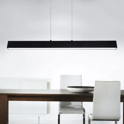 Produktbild von LED Pendelleuchte, Dimmbar, Metall schwarz L 121 cm