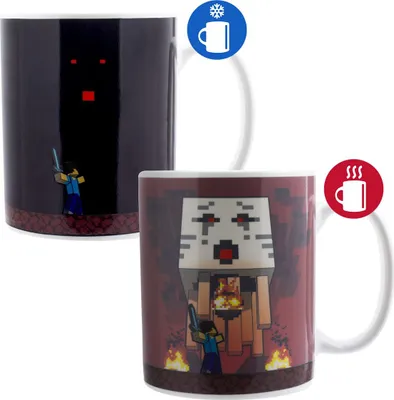 Produktbild von Minecraft Tasse Unisex Minecraft Nether Tasse mit Thermoeffekt multicolor Standard