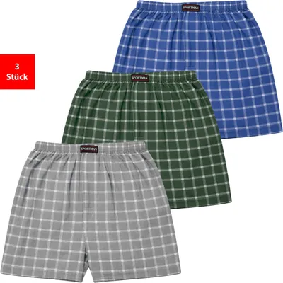 Produktbild von Webboxer Herren Webboxer Baumwolle Boxershort 3er & 6er Pack Sparpack S - 6XL - 2XL 3er Pack
