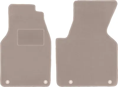 Zdjęcie produktu dla Welurowe dywaniki samochodowe do Volkswagen Transporter T4 Multivan dostawczy (1993-2001) - beżowe dywaniki podłogowe LUX komplet (2 szt.)