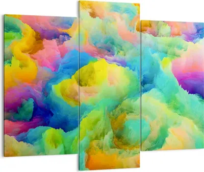 Produktbild von Bild auf Leinwand - Leinwandbild - Abstraktion modern - 130x100cm - Wand Bild - Wanddeko - Leinwanddruck - Bilder - Kunstdruck - Wanddekoration - Leinwand bilder - Wandkunst - CB130x100-4055