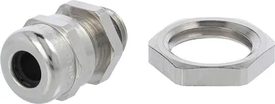 Immagine prodotto di Raccordo LAPP con controdado M12x1,5 ottone (CuZn) nichelato lunghezza filettatura 6,5 mm - 1 pezzo