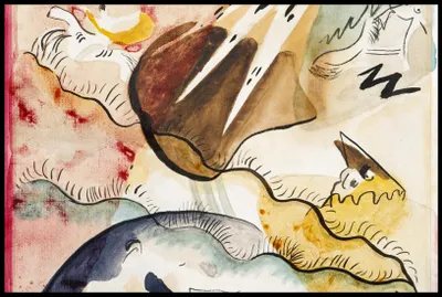 Produktbild von Plakat 91,5x61cm Regenlandschaft, Wassily Kandinsky Vintage für das Wohnzimmer