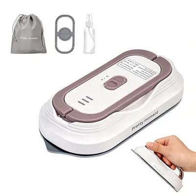 Produktbild von Mini Reisebügeleisen mit Dual-Voltage (100V-230V),Tragbares Bügeleisen,Keramik-Sohle & Schnellaufheizung,Ideal für Reisen, Wohnheim & DIY-Projekte
