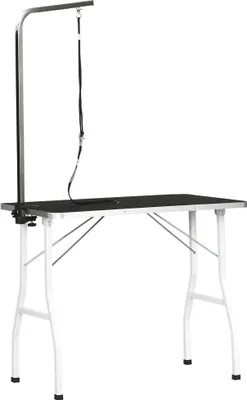 Image de Table de toilettage pour chiens 5663-0157, avec sangles, hauteur réglable, noir, 91,5 x 61,5 x 76 cm - B