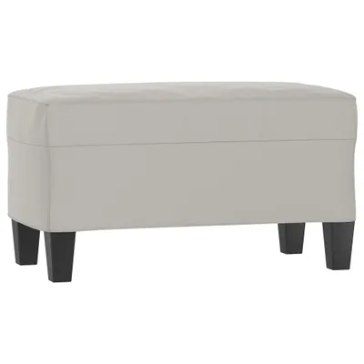 Produktbild von Sitzbank Hellgrau 70x35x41 cm Mikrofasergewebe