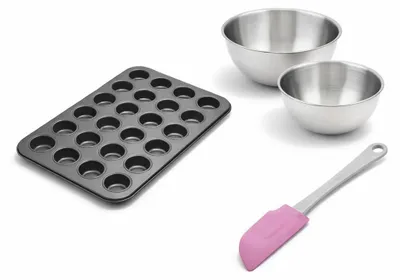 Image de Set de 4 ustensiles de pâtisserie moule à gâteaux bol et spatule Black metallic Black mettallic Zenker Black mettallic