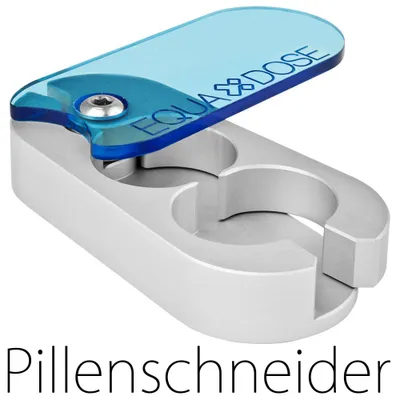 Produktbild von Pillenschneider Pillenteiler Tablettenteiler exakt Tablettenteiler für kleine Tabletten Pillenteiler Tablettenteiler exakt Pillenteiler Aluminium Equadose