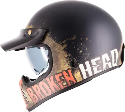 Produktbild von Broken Head Retro Helm Rusty Rider Orange : XXL (63-64 cm) Größe: XXL (63-64 cm)