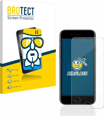 Produktbild von BROTECT Schutzglas für Apple iPhone 8 Schutzfolie Panzer Folie Glas Display Schutz klar