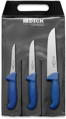 Produktbild von Messerset 3-teilig, Edelstahl, ergonomischer Griff, für Kochen